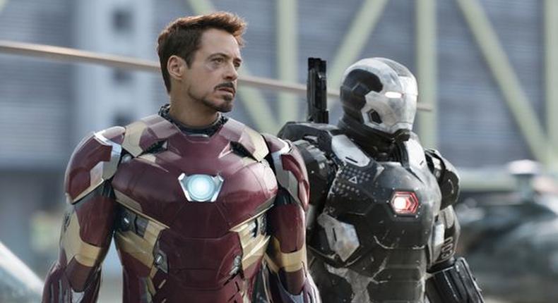 Robert Downey as Iron Man 