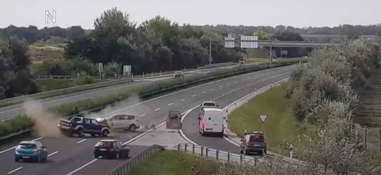 Wjechał pod prąd na autostradę. O krok od tragedii! [Wideo]