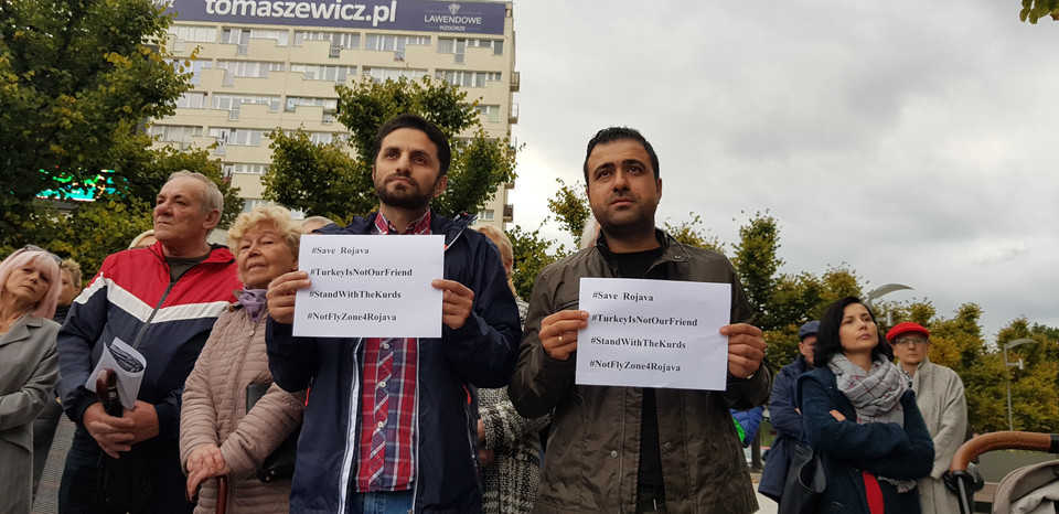 Manifestacja wspierająca Kurdów