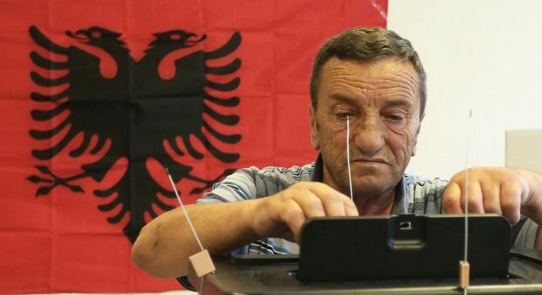 After polls closed in Albania's parliamentary election, officials said preliminary turnout was 45.17 percent based on data from more than half of polling stations -- one of the lowest levels since the fall of communism in the early 1990s