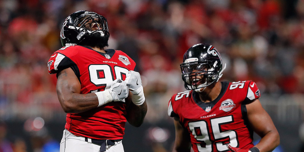 Falcons lineman secured a seemingly unreachable $750,000 bonus with one of the most dominant performances of the season