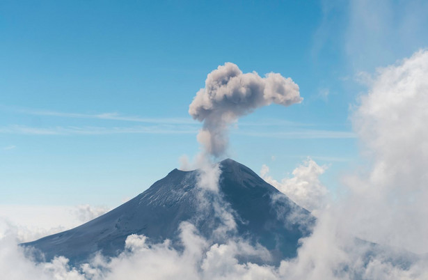 Popocatépetl Stratowulkan w Meksyku