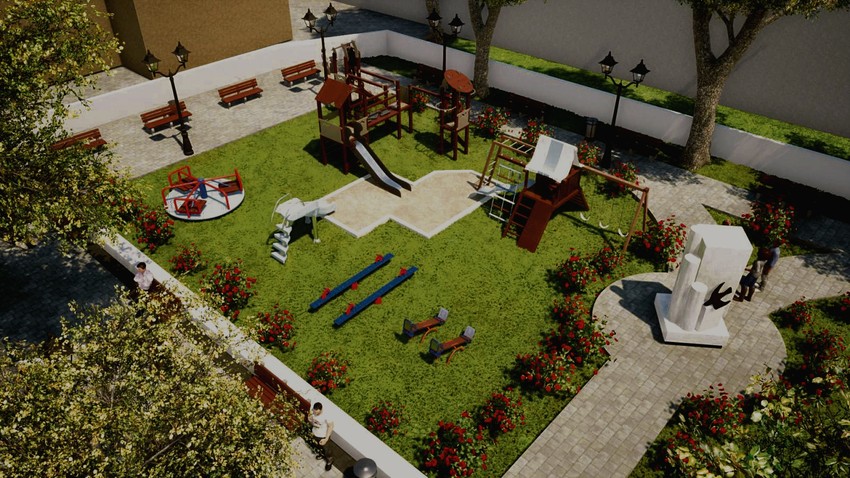 Prikaz budućeg izgleda Parka ćirilice