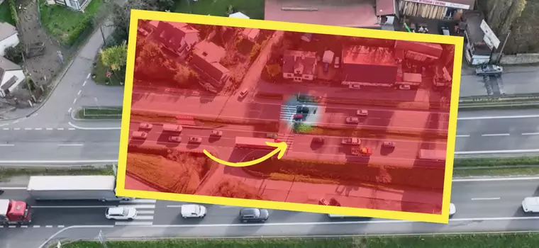 Policjanci ruszyli na zakopiankę z dronem. Aż włos jeży się na głowie! [WIDEO]