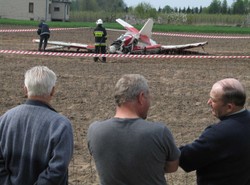 Samolot rozbił się pod Włocławkiem