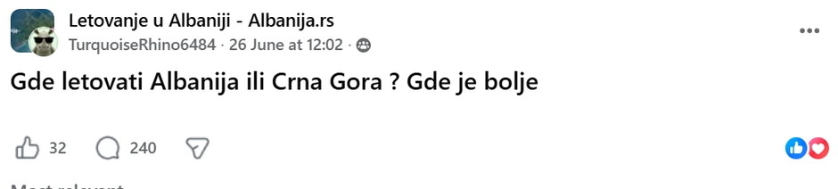 Fejsbuk objava