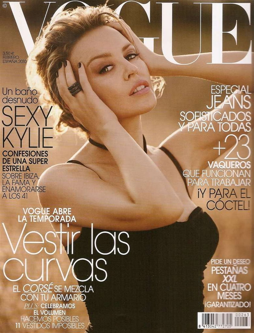 Kylie Minogue dopiero co pojawiła się na okładce lutowego Vogue. Piosenkarka prezentuje się rewelacyjnie, nie widać ani śladu po ciężkiej chorobie, ani upływu czasu