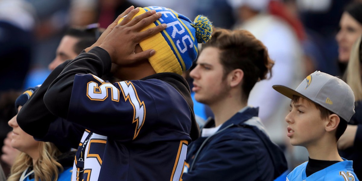 A Chargers fan raised $10,000 to buy a billboard outside team's new LA home ripping the NFL