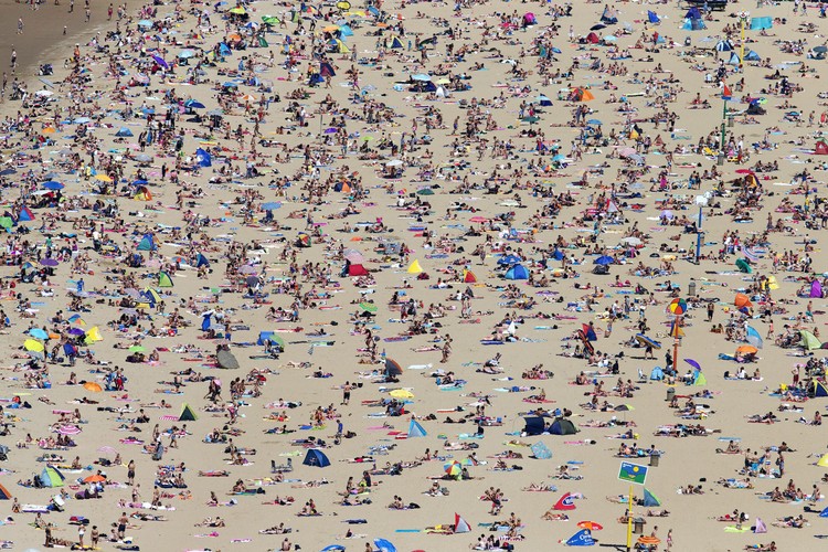 Plaża w Scheveningen w Holandii