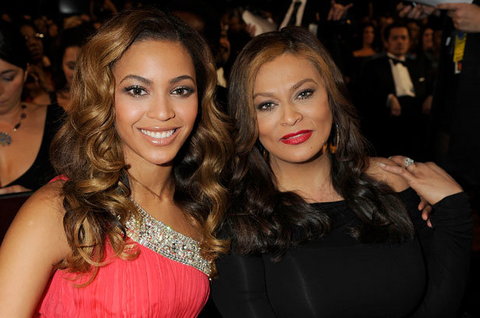 Beyonce with her mother Tina Knowles