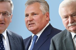 Bronisław Komorowski, Aleksander Kwaśniewski, Lech Wałęsa 