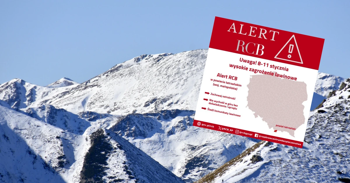 Alert RCB. Zagrożony jeden powiat. "Zachowaj ostrożność"