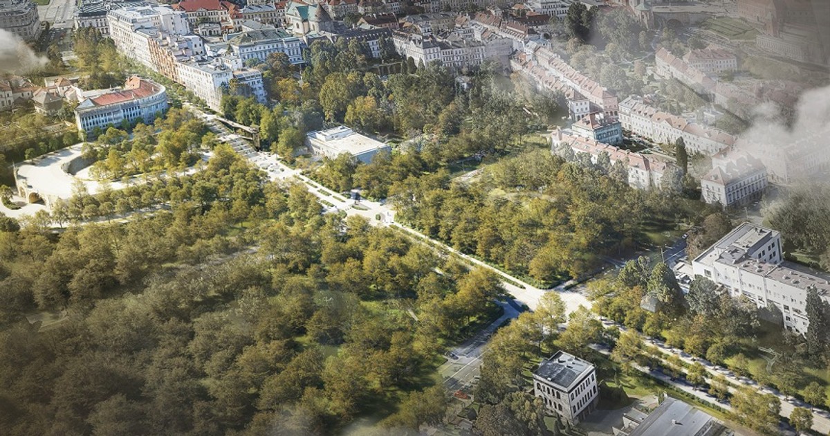 Winda przy Karowej połączy most pieszo-rowerowy z Krakowskim Przedmieściem