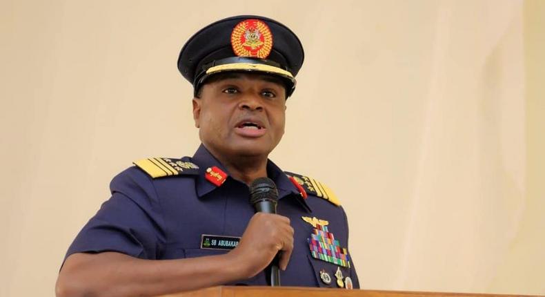 Chief of Air Staff, Air Vice Marshal Abubakar Sadique says the Nigerian Air Force manufactures missile heat shields and maintains its aircrafts by itself. [Twitter/@NigAirForce]