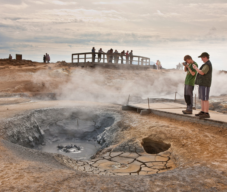 Obszar geotermalnych źródeł Hverir, Islandia