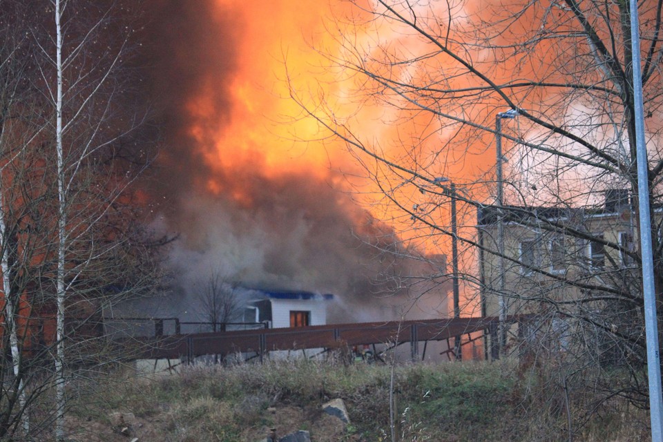 Pożar cystern w Białymstoku, fot. Agencja Glinka