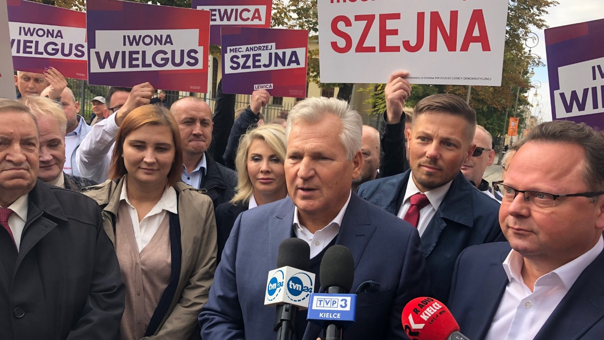 Wybory parlamentarne 2019. Aleksander Kwaśniewski w Kielcach