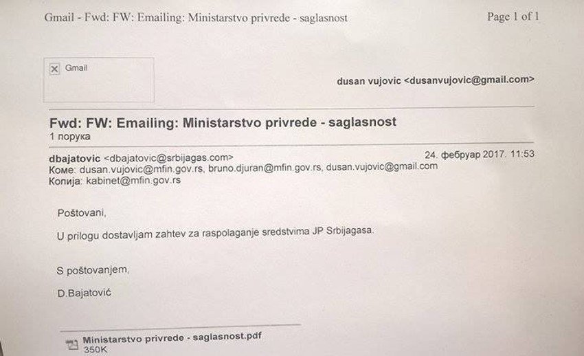 U imejlu Dušana "obraduju" ovakve poruke