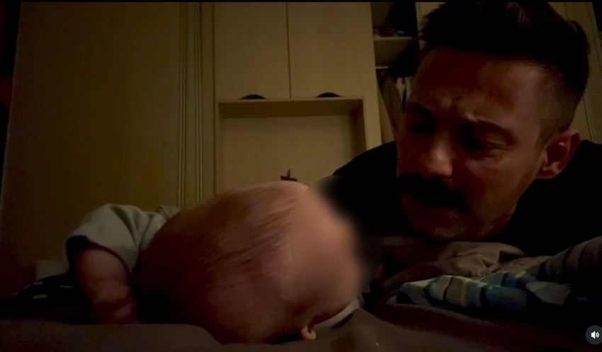 Milan Vasić sa sinom