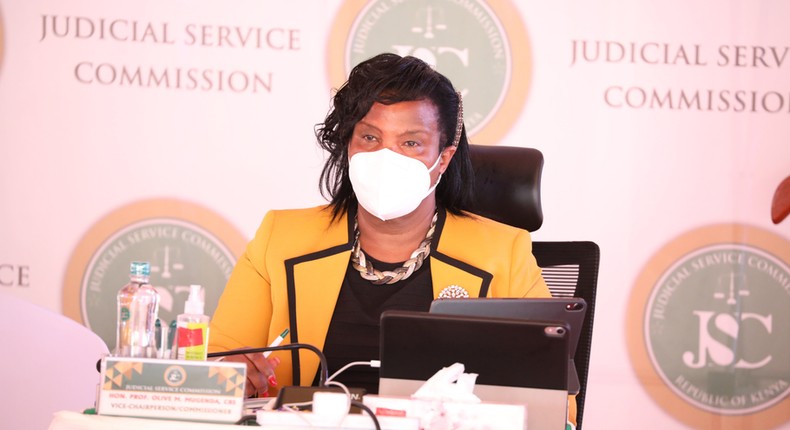 Judicial Service Commission (JSC) vice Chairperson Olive Mugenda