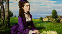 A Blikk megtalálta: ő a Szinyei Merse Pál híres festményén szereplő lila ruhás nő dédunokája