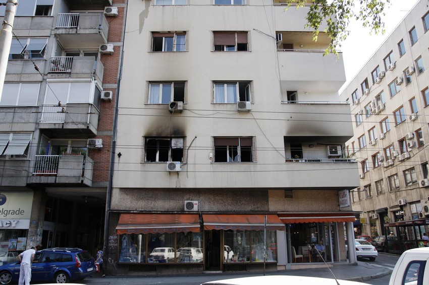 Zgrada u kojoj je izbio požar