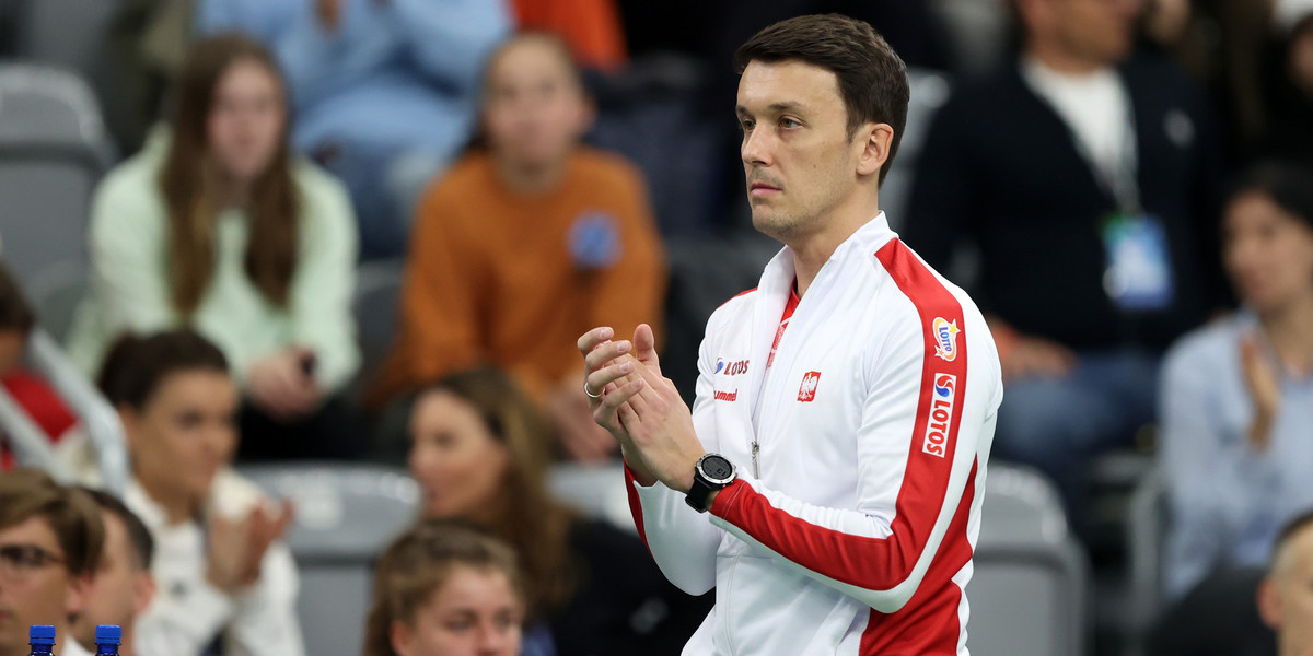 Dawid Celt jest kapitanem reprezentacji Polski tenisistek w Pucharze Federacji.