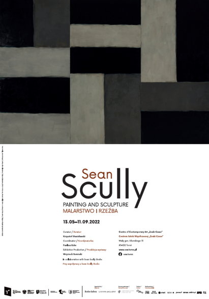 "Sean Scully. Malarstwo i rzeźba" (plakat wystawy)