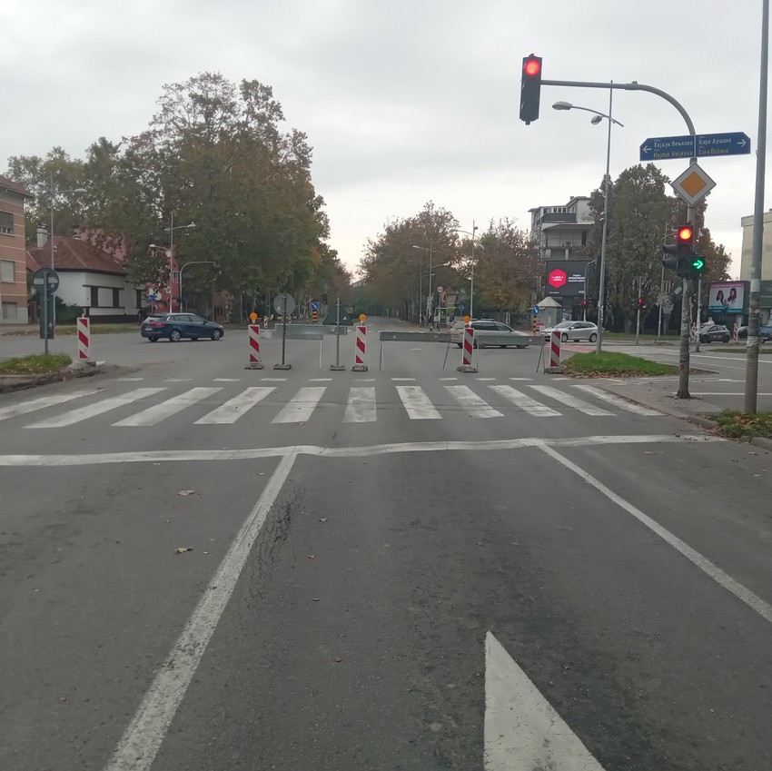 radovi na putu Novi Sad