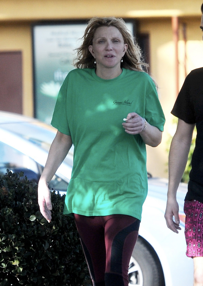 Courtney Love podczas joggingu