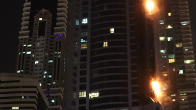 Pożar jednego z najwyższych drapaczy chmur w Dubaju
