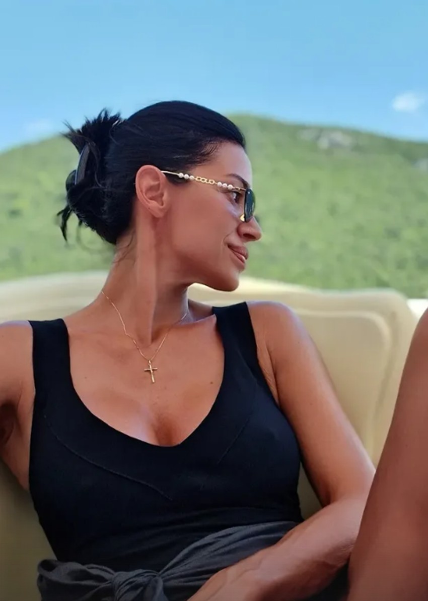 Bojana Rajić sa mužem na jahti