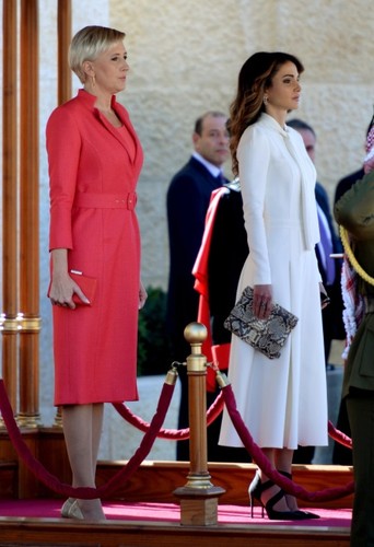 Agata Kornhauser-Duda i królowa Rania