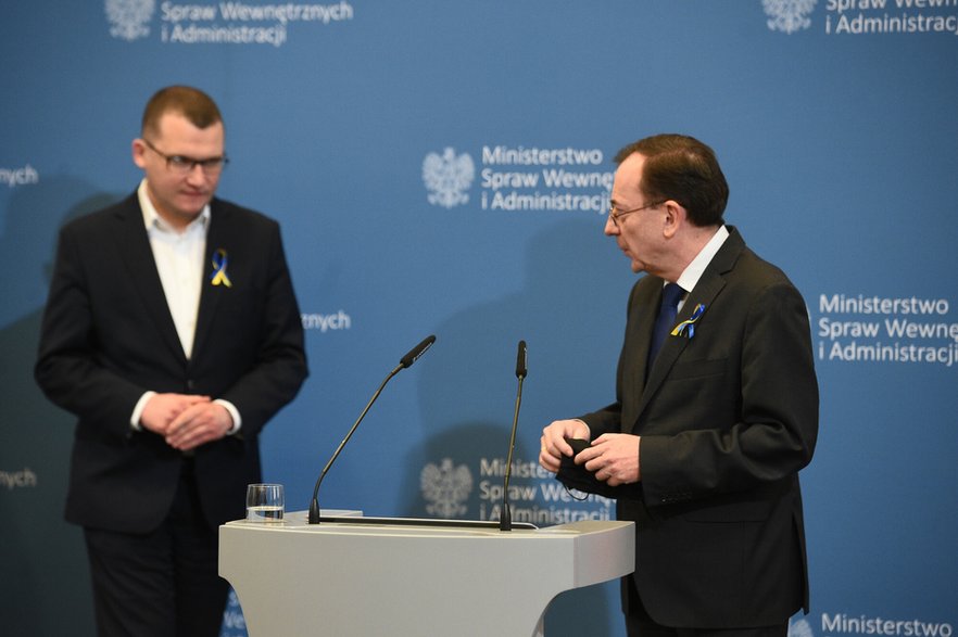 Paweł Szefernaker i Mariusz Kamiński w 2022 r.