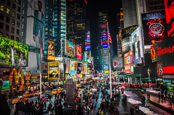 Nowy Jork Stany Zjednoczone Times Square podróże turystyka