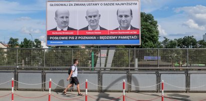 Szokujący baner w centrum miasta. Tak karzą polityków PiS