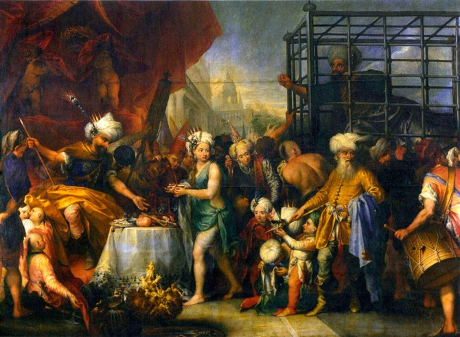 "Tamerlan i Bajazit", Andrea Čelesti