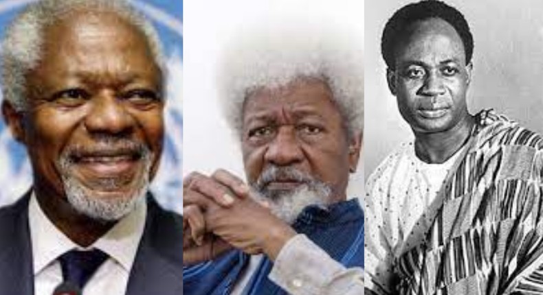 Kofi Annan, Wole Soyinka and Kwame Nkrumah