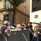 Protestujący pod Sejmem