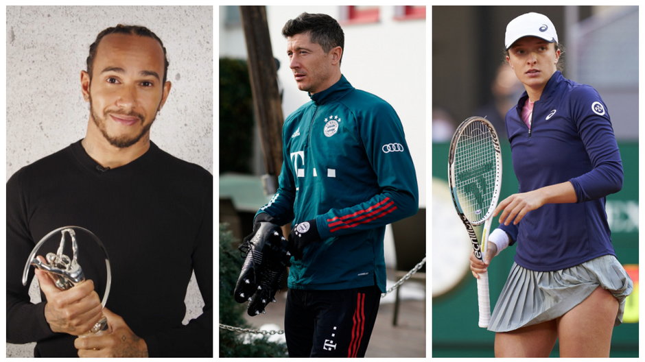 Lewis Hamilton, Robert Lewandowski i Iga Świątek