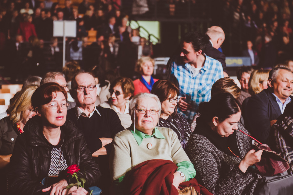 Koncert Mireille Mathieu - zdjęcia publiczności / Wrocław - Hala Stulecia