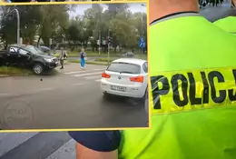 Nieoznakowany radiowóz zderzył się z BMW. Przewożono nim zatrzymanego