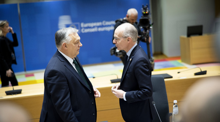 Orbán Viktor miniszterelnök és Luc Frieden luxemburgi miniszterelnök / Fotó: MTI/Miniszterelnöki Sajtóiroda/Fischer Zoltán