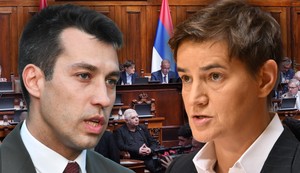 Dobrica Veselinović i Ana Brnabić 