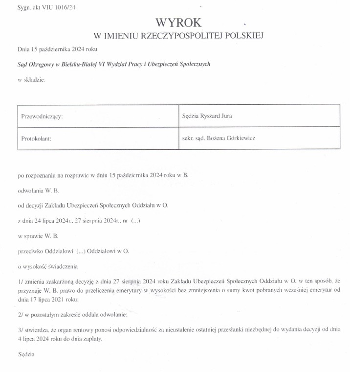 TK: ZUS zabrał emerytowi 137 361,57 zł. Sąd Okręgowy nakazał ponownie przeliczyć emeryturę. Ale tylko za trzy lata wstecz. Wciąż czeka 150 000  emerytów