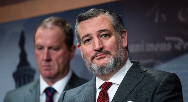 A briefing book purporting to show Sen. Ted Cruz's meetings with donors came to light this week.Tom Williams/CQ-Roll Call via Getty Images