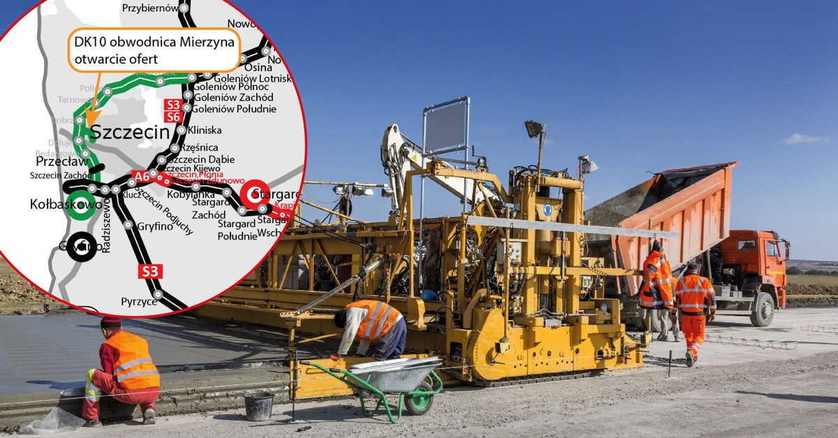 Ważny dojazd do Zachodniej Obwodnicy Szczecina. 10 chętnych na budowę obwodnicy Mierzyna [MAPA]
