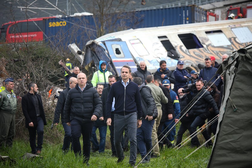 Micotakis na mestu gde se dogodila železnička nesreća