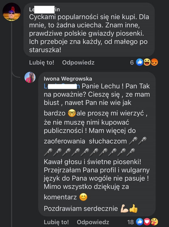 Iwona Węgrowska na Facebooku