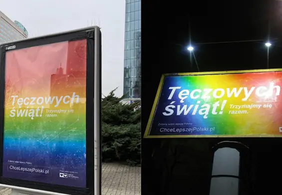 Tęczowe billboardy z życzeniami zawisną w całej Polsce. "Ten rok był trudny dla osób LGBT+"